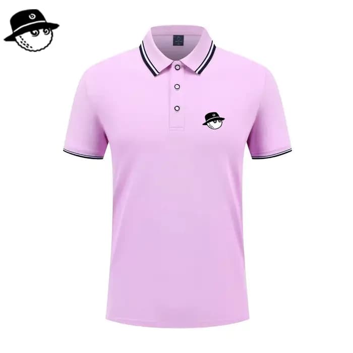 Nouveau Polo d'été de golf haut de gamme pour homme, couleur unie, demi-manches, sans couture, décon
