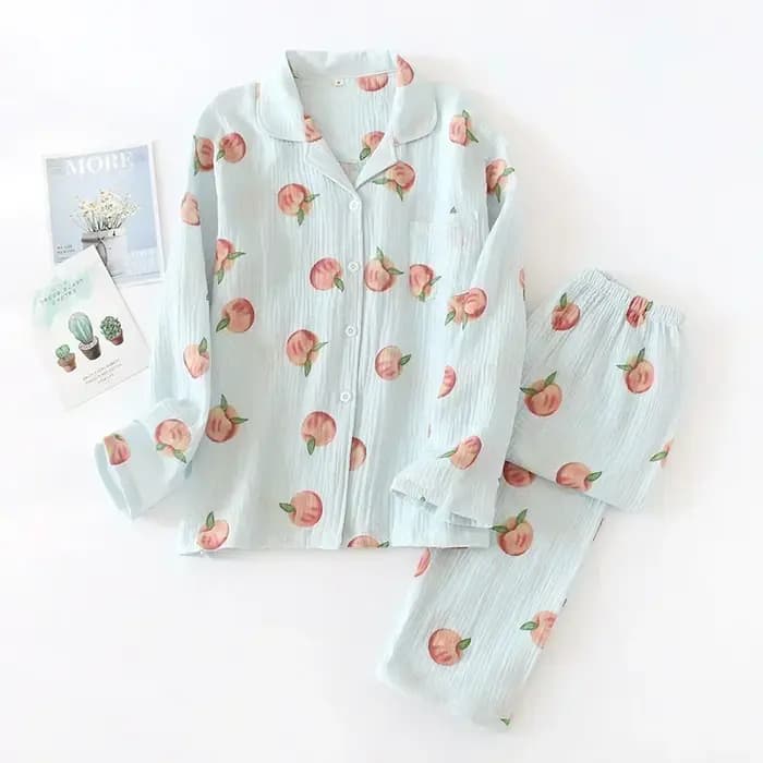 Pyjama en pansement de coton grande taille pour femme