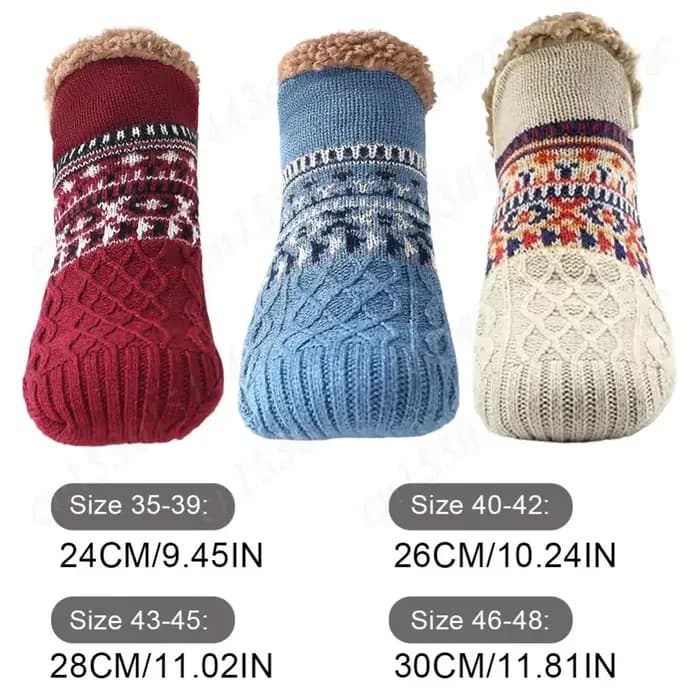 Chaussettes de sol de neige chaudes pour hommes et femmes