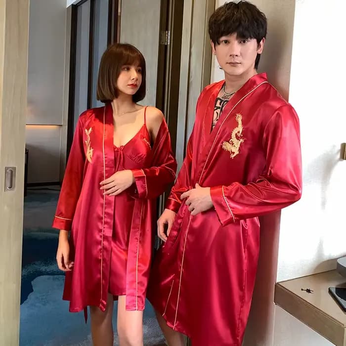 Amoureux Robe en soie