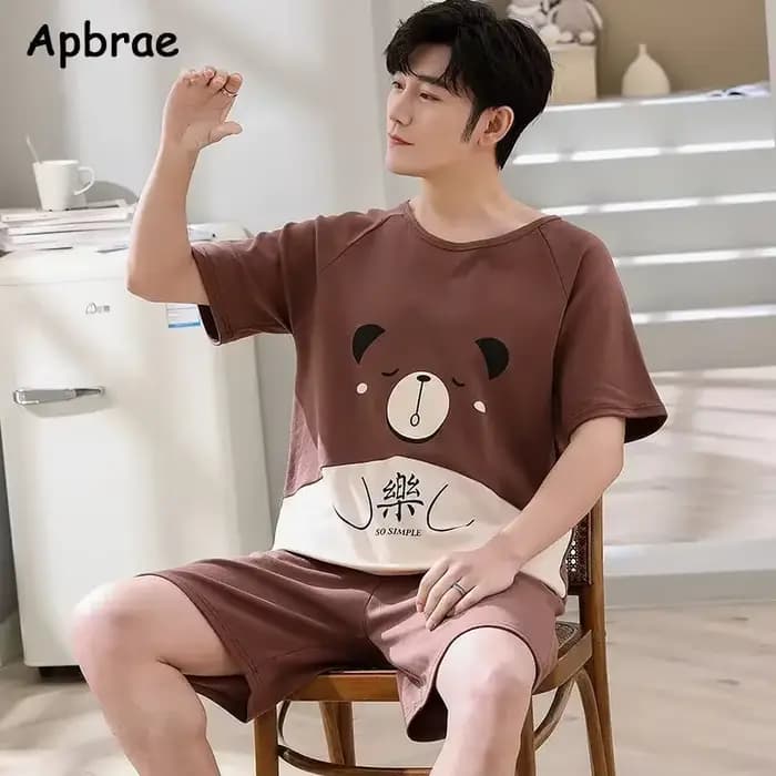 Été hommes Pyjamas grande taille 4XL décontracté hauts courts pantalons