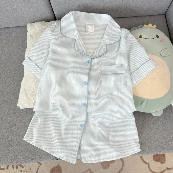 Pyjama d'été pour femme à manches courtes