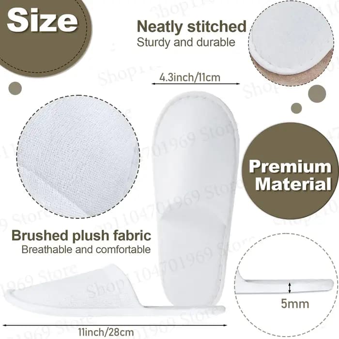 20-80 paires de chaussons jetables pour invités