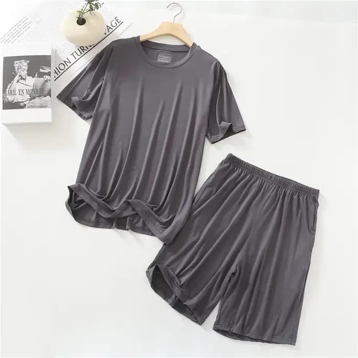 Pyjama d'Été à Manches Courtes pour Homme
