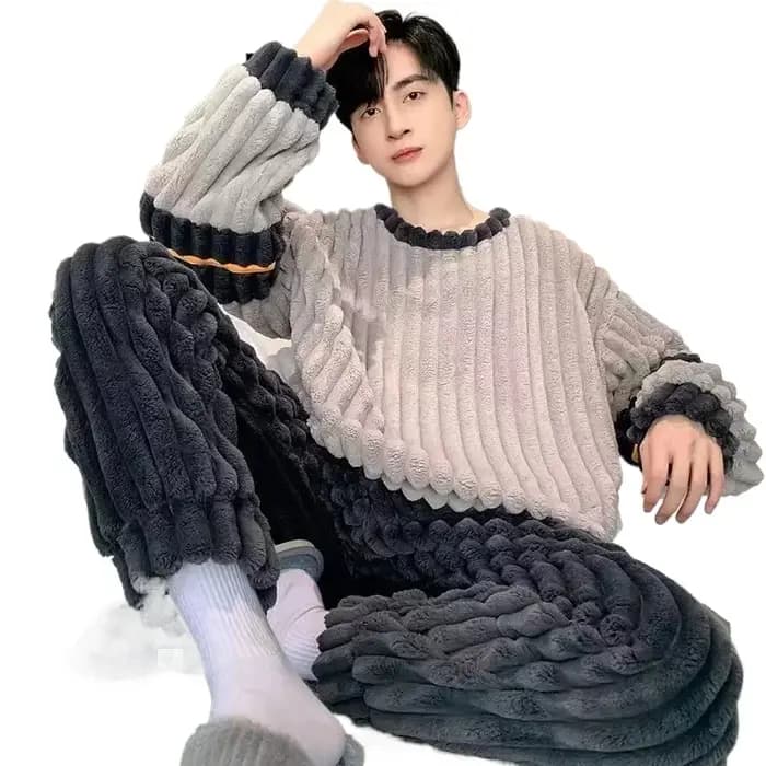 Vêtements de nuit Pyjamas pour hommes hiver