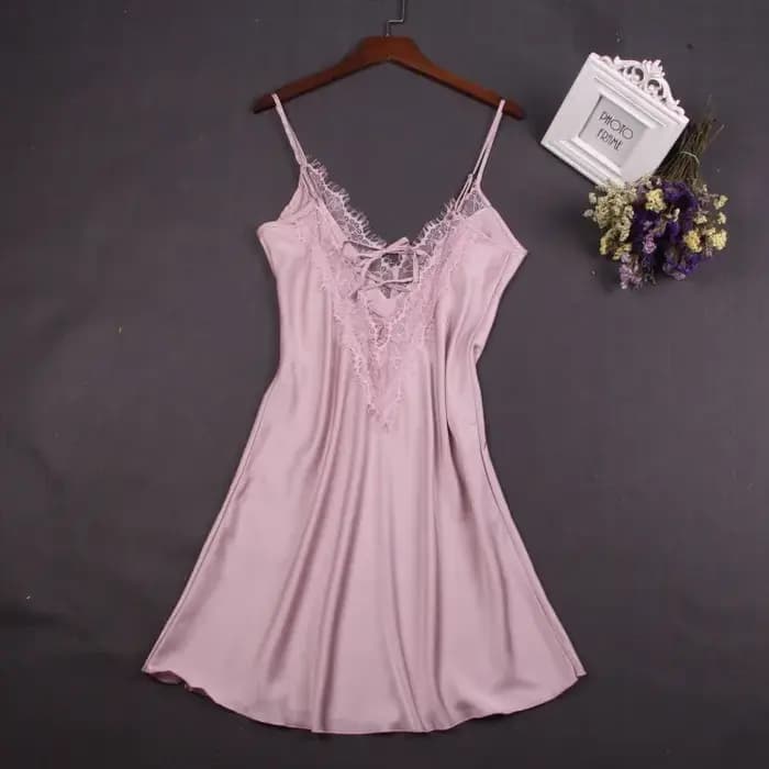 Robe de nuit blanche Sexy en dentelle pour femmes