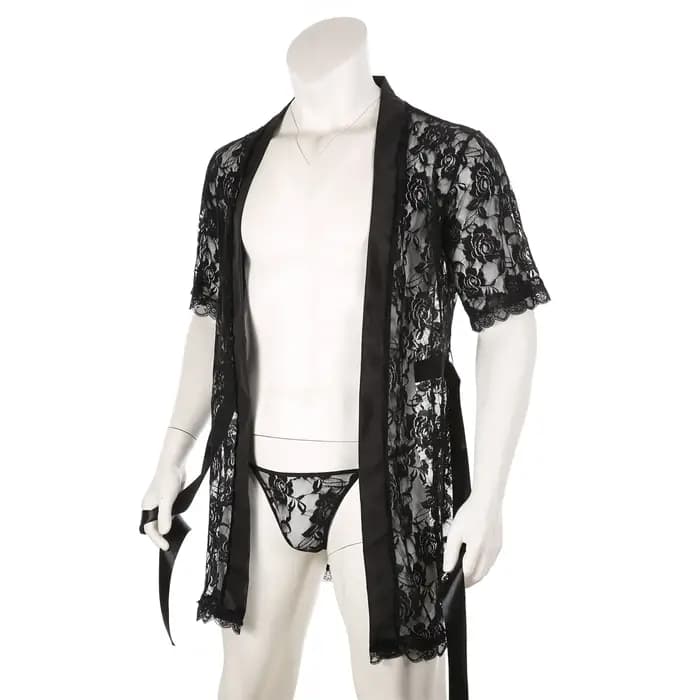 Peignoir en dentelle pour hommes