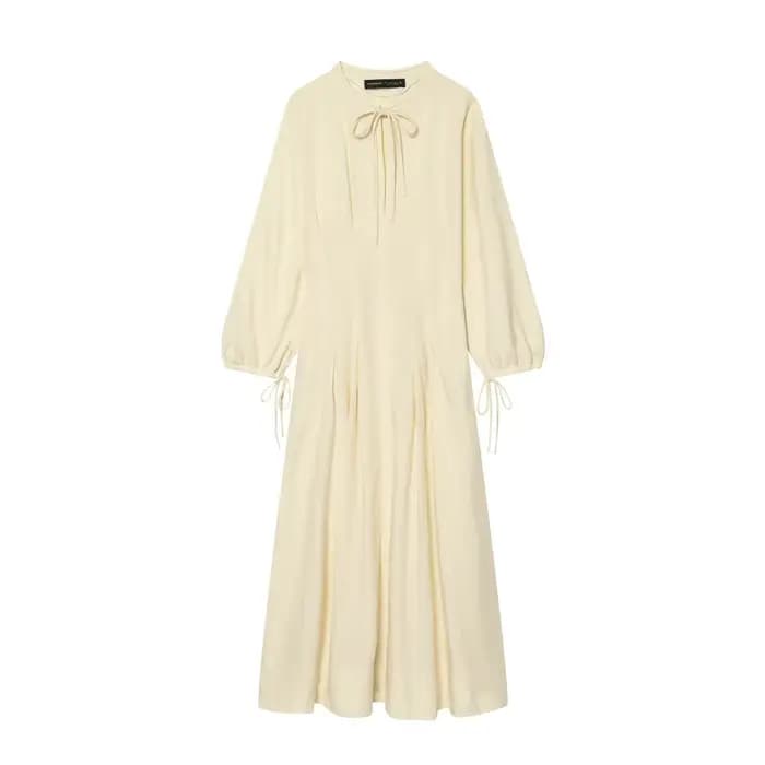 Nouvelle combinaison longue ample à manches longues et à nouer, style européen et américain, pour fe