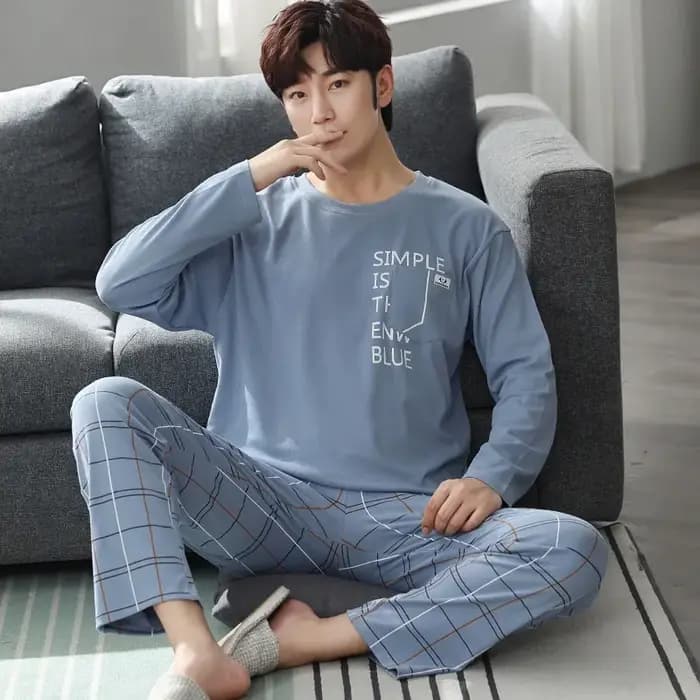 Ensemble de pyjamas en coton confortable pour hommes