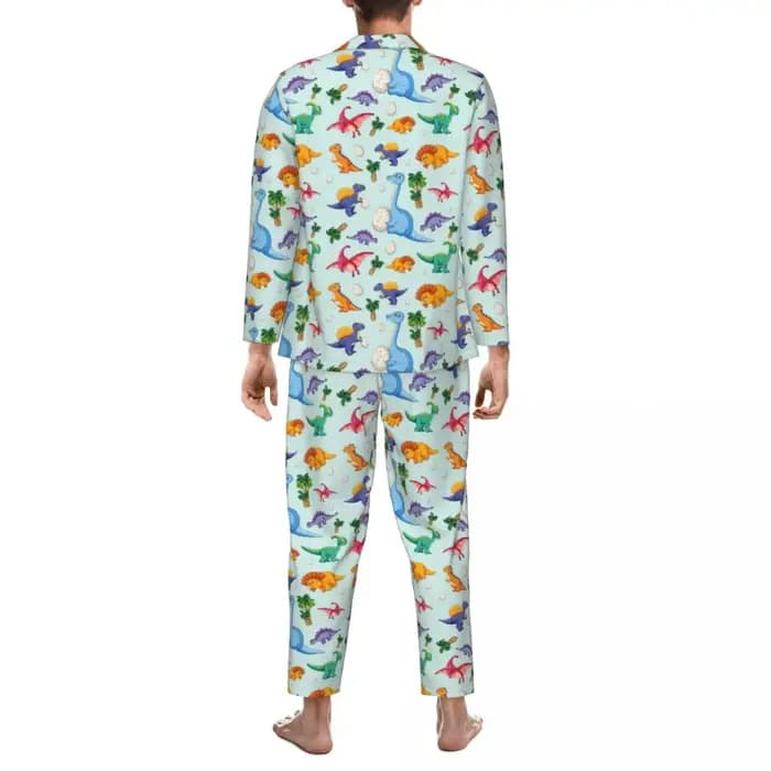 Pyjama Coloré et Mignon en Motif de Dinosaure pour Homme