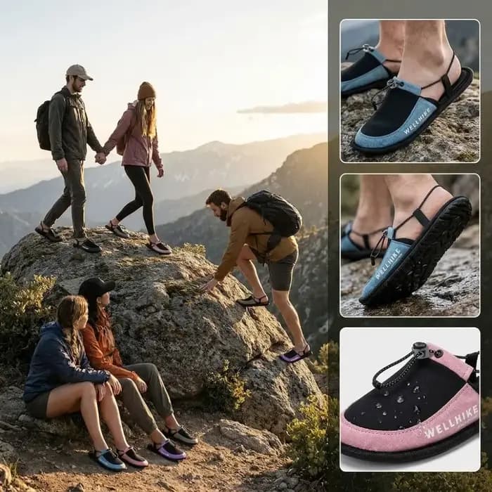 1 paire de pantoufles de voyage antidérapantes, ultra légères, pliables, résistantes à l'eau, respirantes, en nylon, pantoufles de plage, pour voyage en plein air