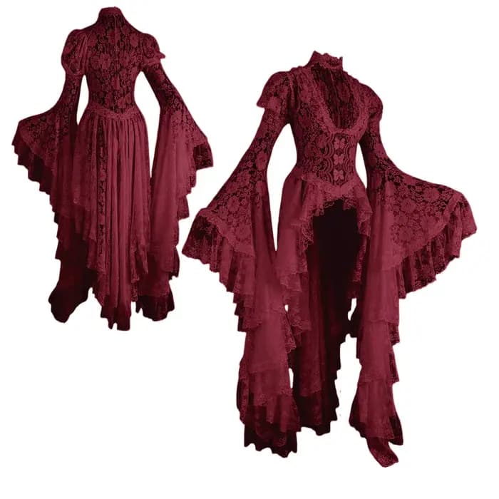Robe décontractée à manches évasées pour femmes