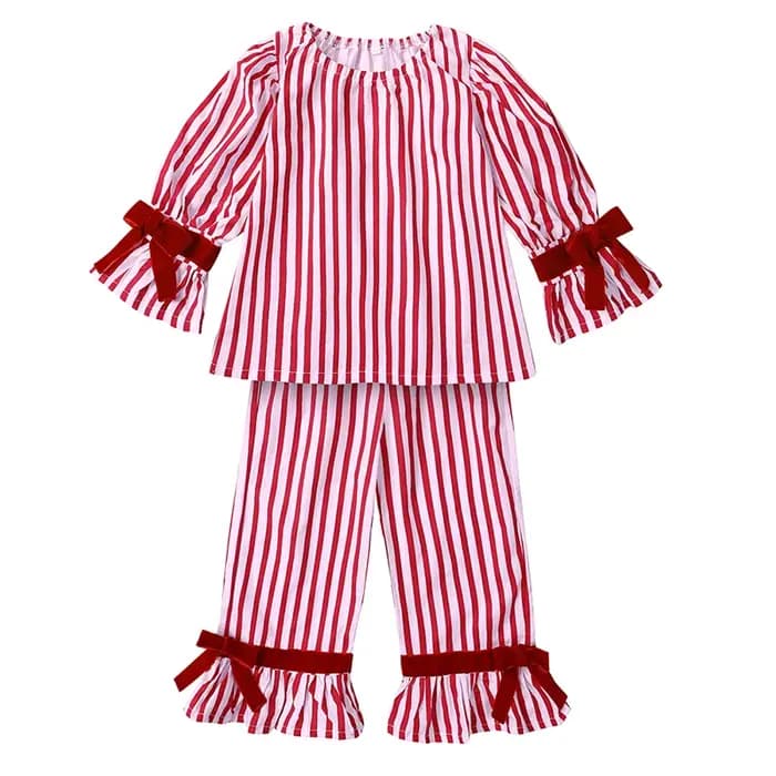 100% coton mode enfants pyjamas ensembles