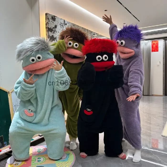 Pyjama Combinaison Monstre à Grande Bouche Amusant et Mignon