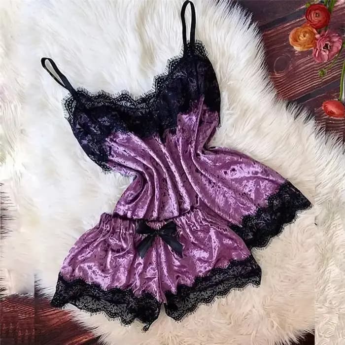 Automne hiver velours pyjamas ensemble femmes Sexy Lingerie vêtements de nuit