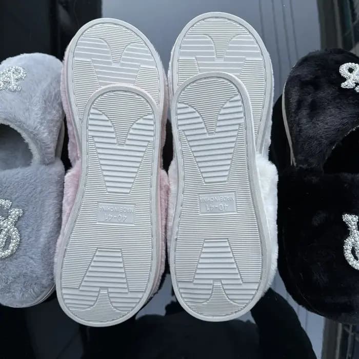 Baotou laine coton pantoufles femmes automne et hiver nouvelles