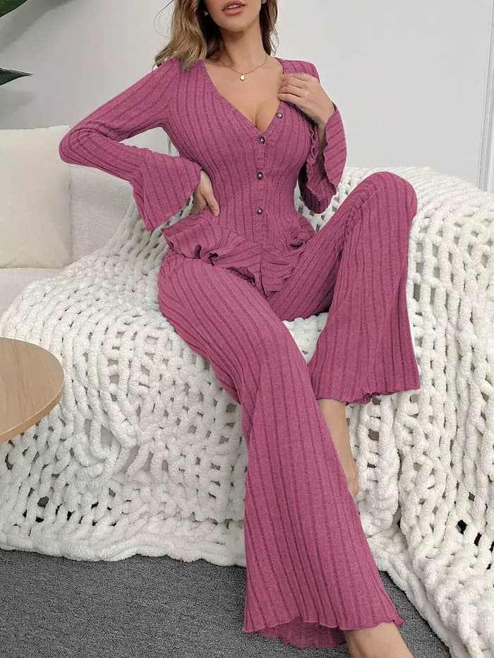 Ensemble pyjama deux pièces pour femmes