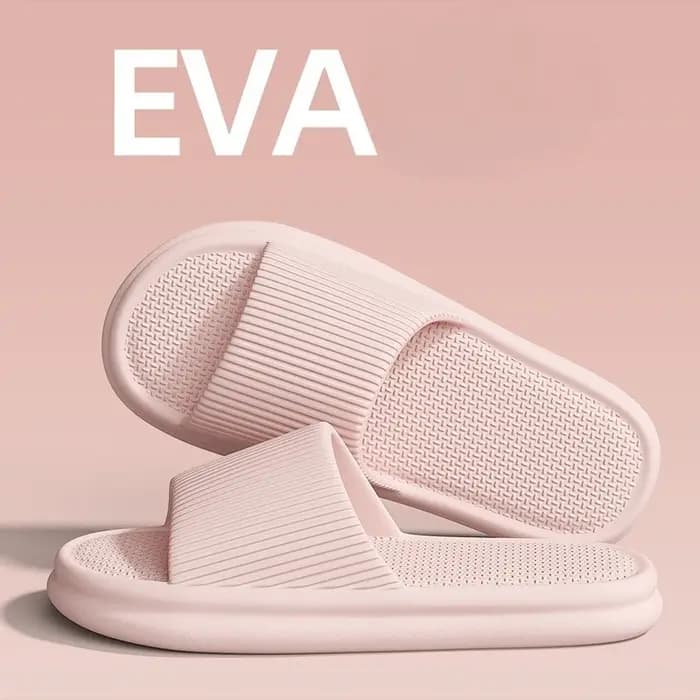 Jolies pantoufles d'été de couleur unie pour femmes et hommes