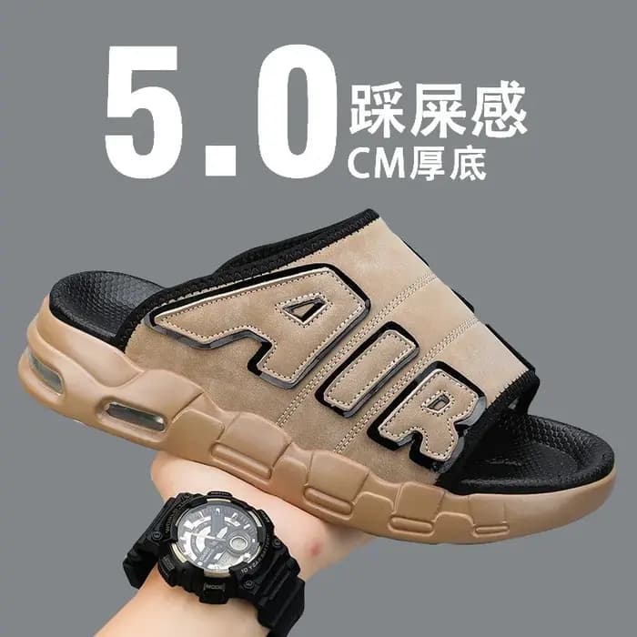 Chaussons pour hommes 2025 été nouvelles pantoufles décontractées mode coussin d'air