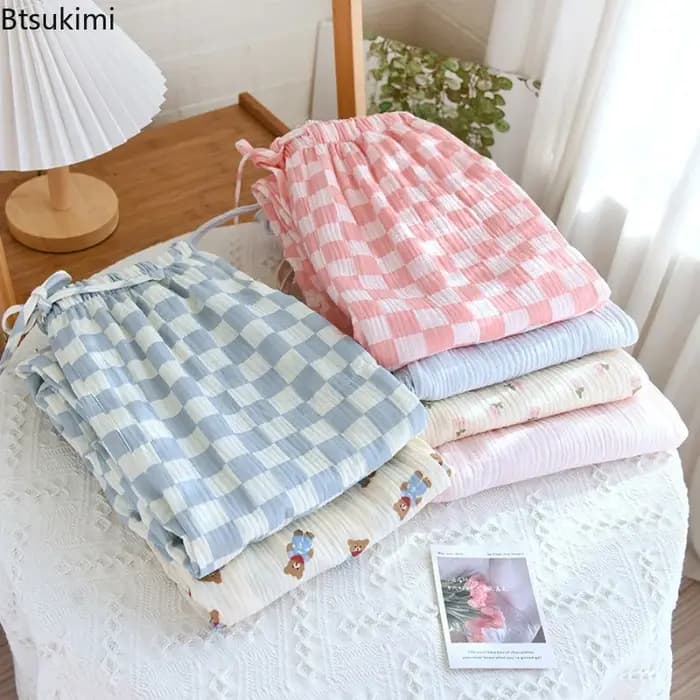 Nouveau Pantalon de Pyjama Femme Printemps 2026