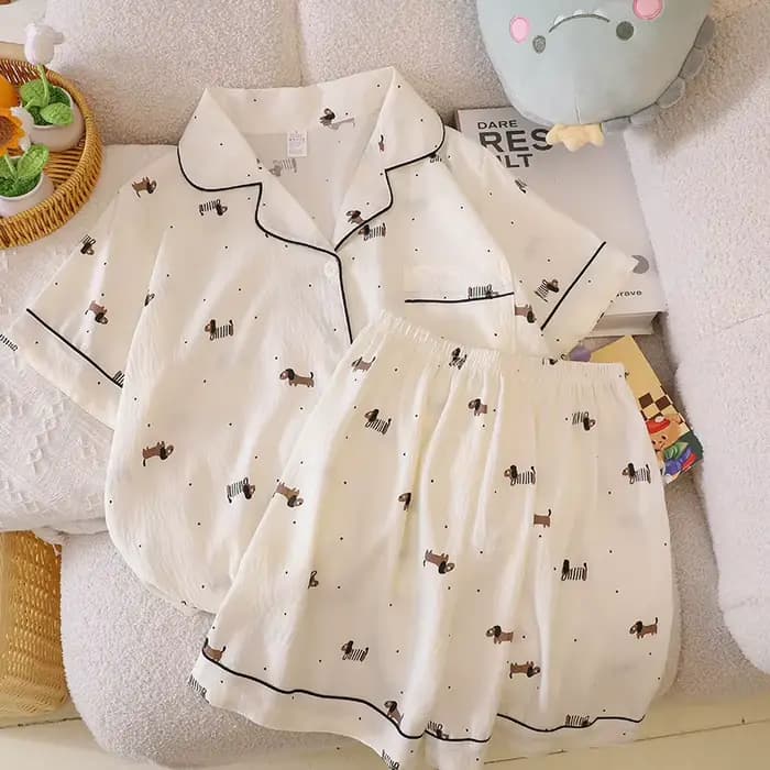 Pyjama pour femme à manches courtes