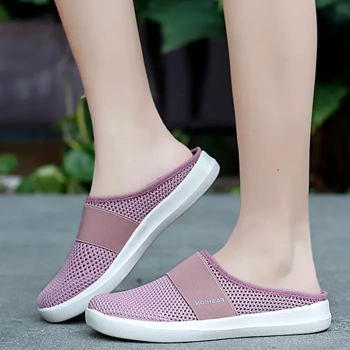 Chaussures Plates Demi-Pantoufles Confortables pour Femme