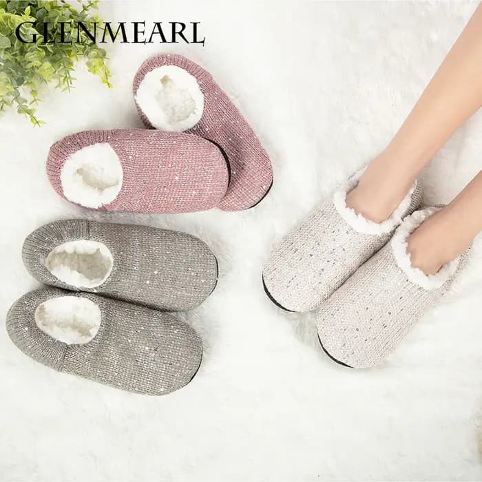 Chaussons en peluche non ald doux et confortables pour femmes