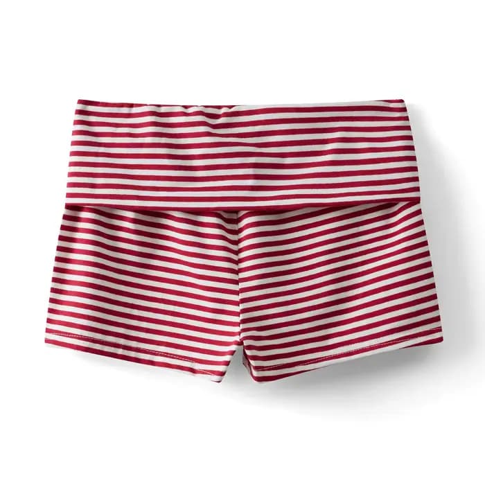 Bas de pyjama pliable taille basse pour femmes et filles