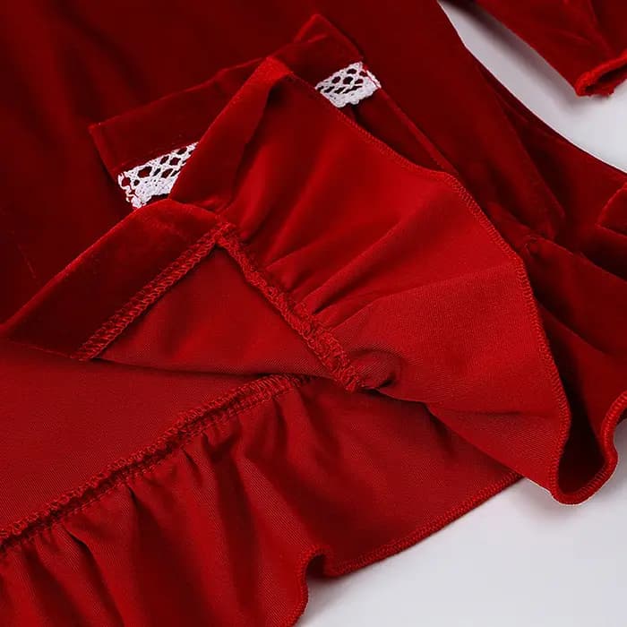 Pyjamas de noël enfants garçons filles pyjamas en velours infantile Pjs de noël enfant en bas âge cadeau de fête du nouvel an Pijamas vert rouge vêtements de nuit