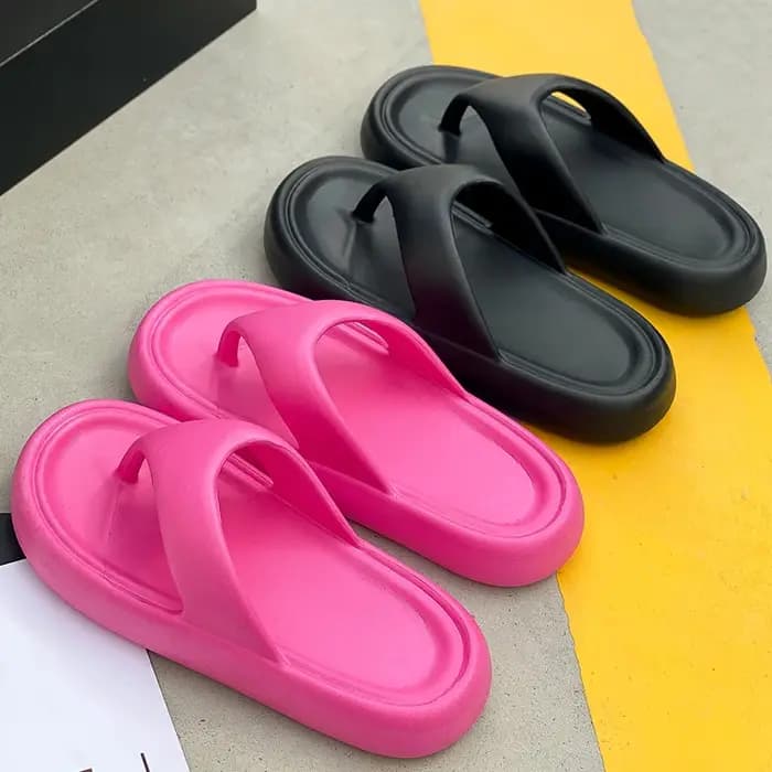 Tongs élégantes pour femmes avec sensation de marche sur un nuage