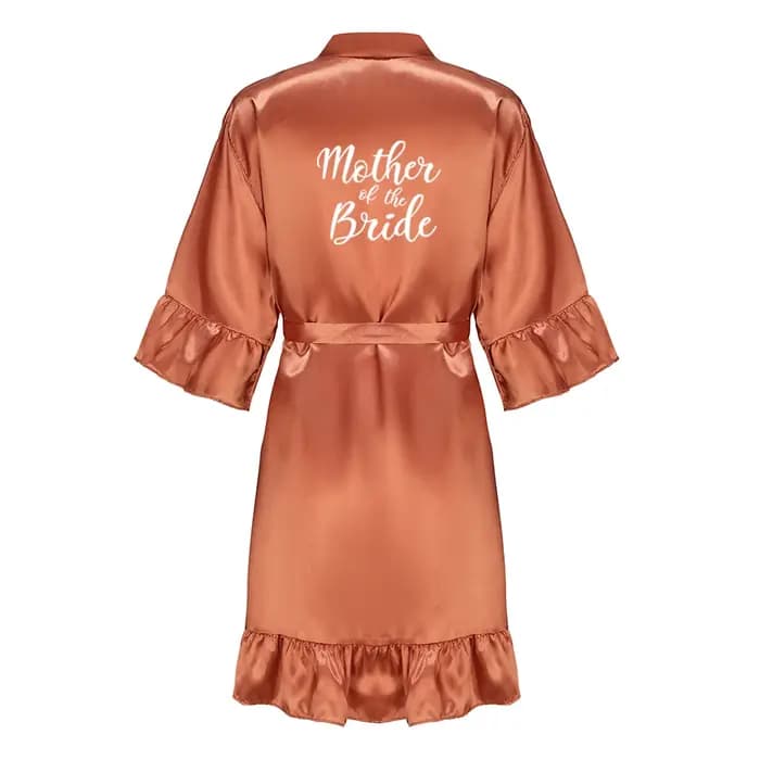 Robe Kimono à Volants avec Lettres Blanches pour Femme