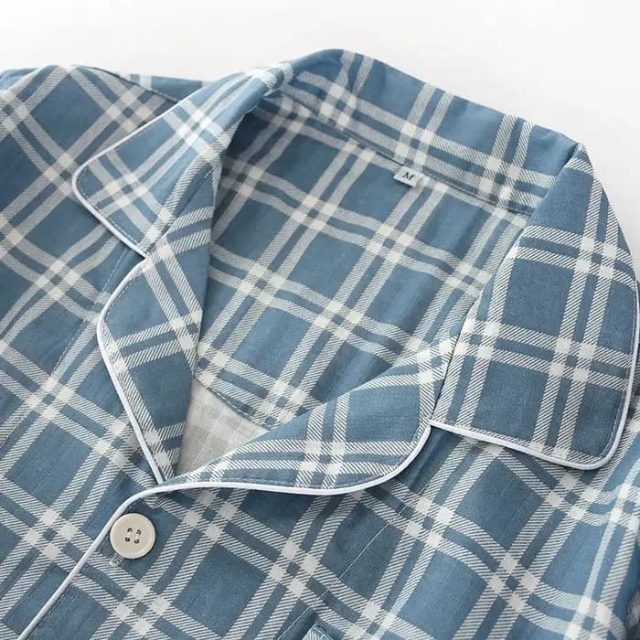 Pyjama à Carreaux Imbibé 100% Coton pour Homme