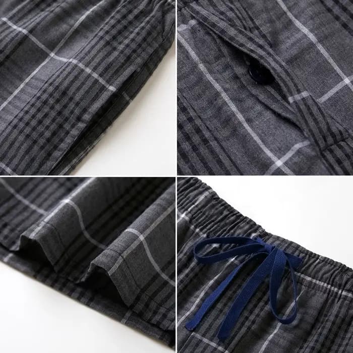 Lot de 3 shorts de pyjama pour homme en coton tissé