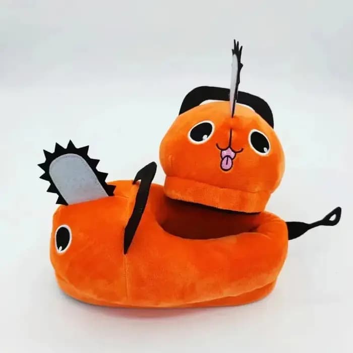 Tronçonneuse maison pantoufle femmes hiver chaud flou fourrure dessin animé en peluche poignée semelle intérieure femme