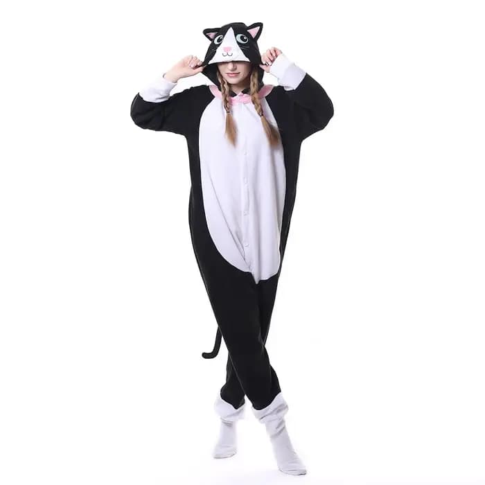 Kigurumi licorne pyjama adulte Animal chat Onesie femmes hommes Couple hiver