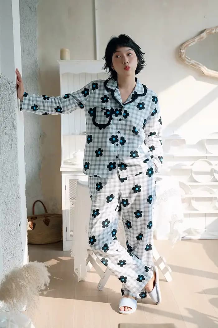 Pyjama Femme Printemps 2026 Nouvelle Collection Ample Grande Taille Décontracté Ensemble Deux Pièces