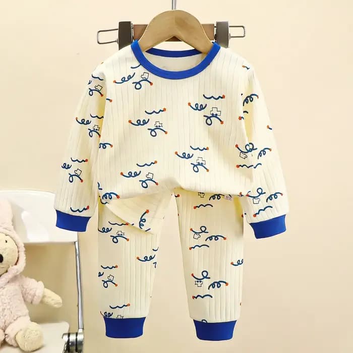 Pyjama chaud en pur coton pour enfants