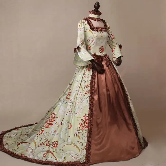 Robe de reine victorienne médiévale pour femmes