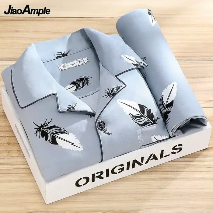 100% haut de gamme pyjamas hommes printemps automne rayé à manches longues pantalon Pijamas deux pièces 2025 nouveau