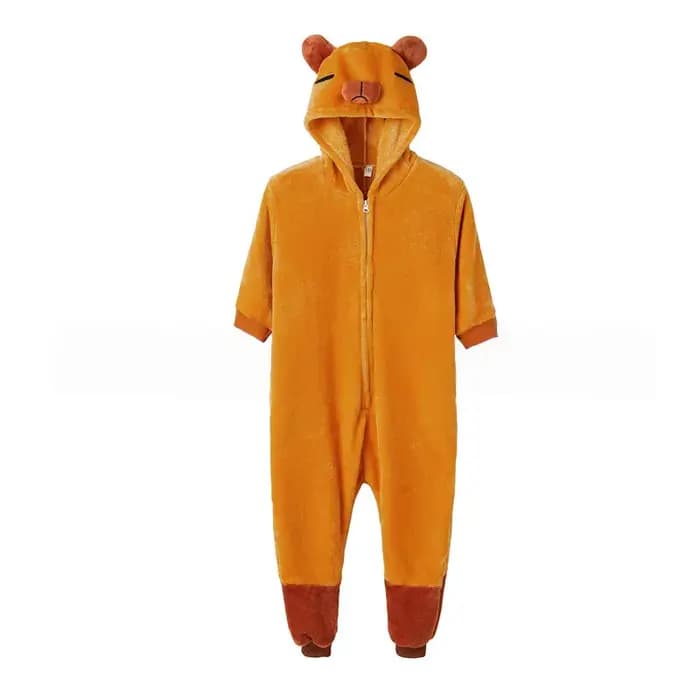 Pyjamas animaux mignons pour hommes femmes hiver flanelle