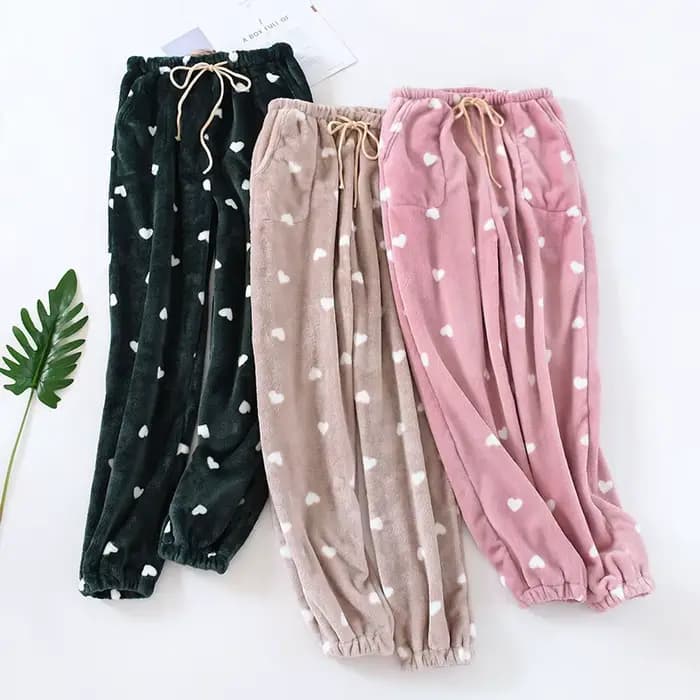 Pyjamas d'hiver pantalons de maison pour femmes
