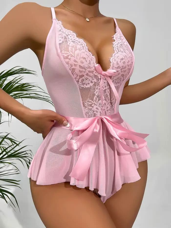 Femmes Pyjamas Vêtements De Nuit Dentelle Pyjama Ensemble S-XL Sexy