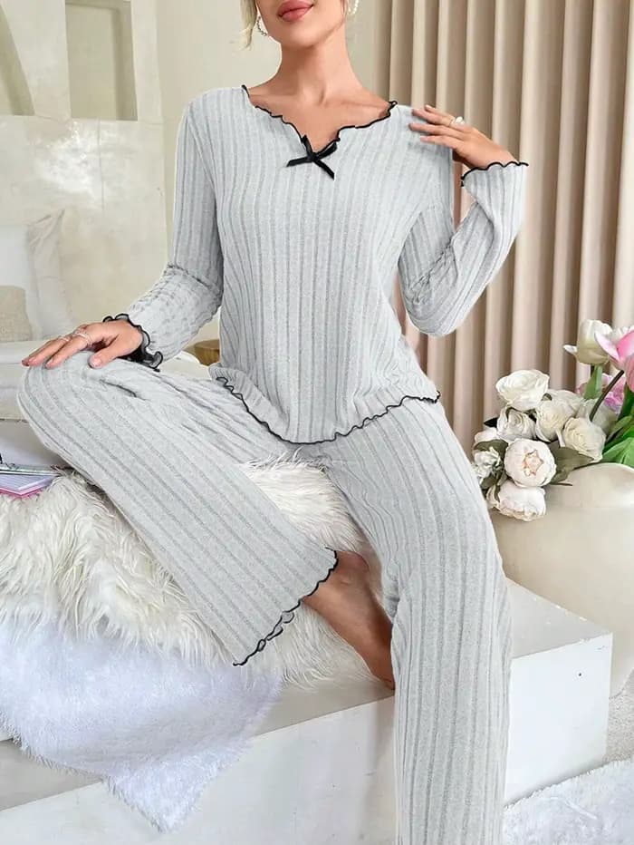 Pyjama en flanelle chaud pour femme