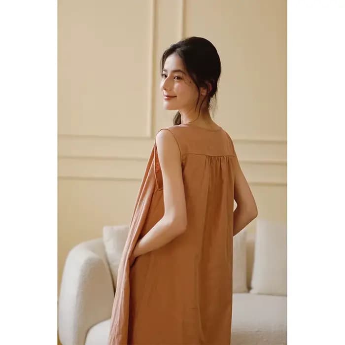 Vêtements de maison d'été en coton Double couche de gaze