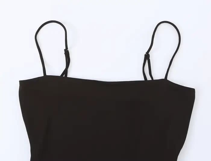 Robe nuisette pour femme - Jupe longue à volants à la taille avec bretelles réglables