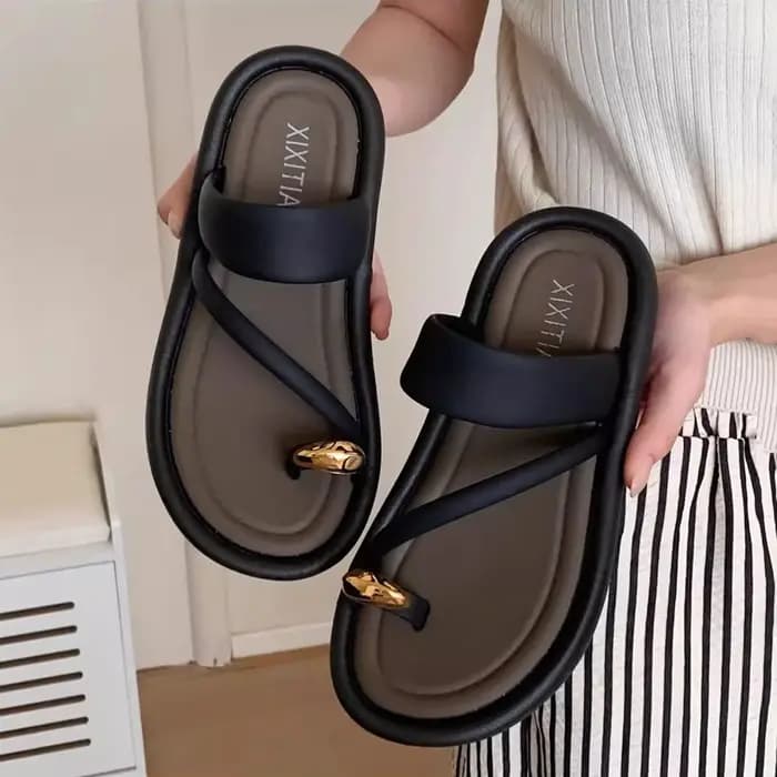 Mo Dou-Tongs d'Été Antidérapantes pour Femme, Pantoufles de Plage en Plein Air, à la Mode, pour Fill