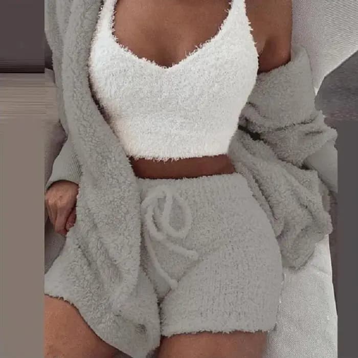 Ensemble pyjama moelleux pour femmes