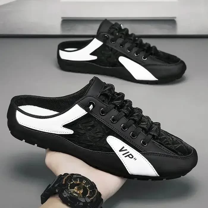 Pantoufles d'été pour hommes, chaussures décontractées à fond plat, tendance, chaussures de soutien