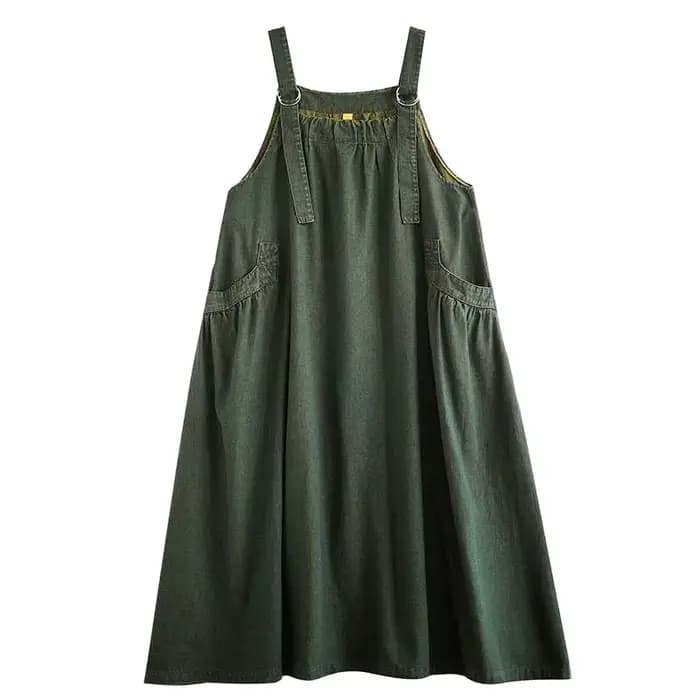 Robe en jean pour femme, style salopette, sans manches, délavée, vintage, robe d'été, streetwear, robe longue
