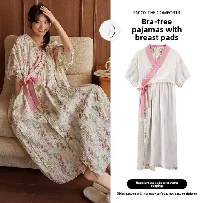 Chemise de nuit pour femme, Robe de nuit, Vêtements de nuit, Robe de sommeil, Pyjama d'été, Nuisette, Robe une pièce